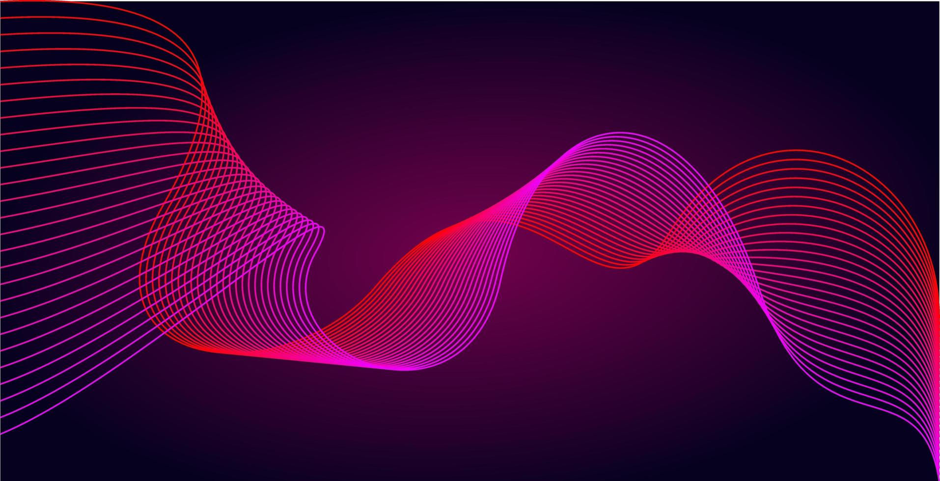 Abstract wave background design. Stylish line art background with colorful shiny waves. Curved wavy line photo