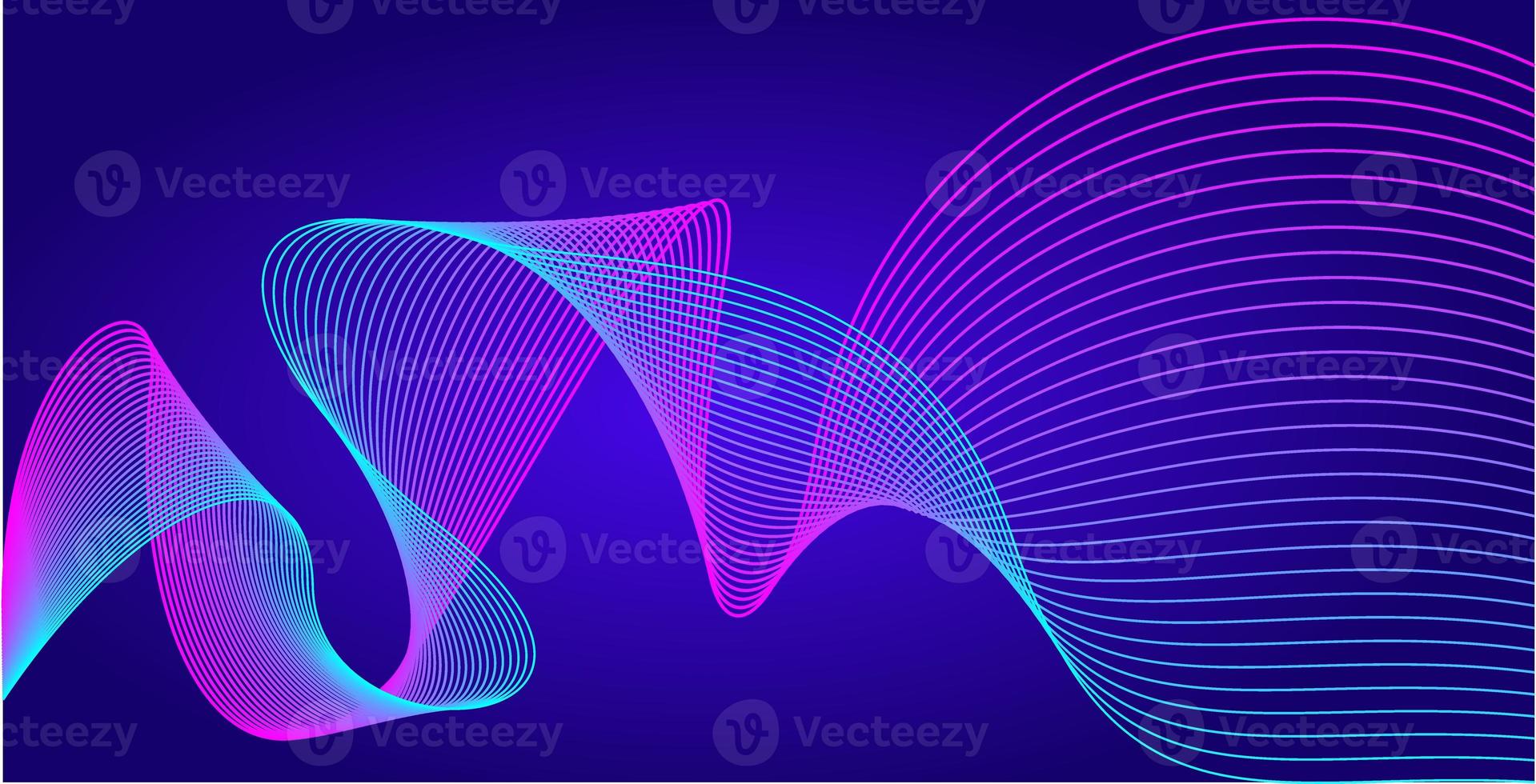 Abstract line wave background. Stylish line art background with colorful shiny waves photo