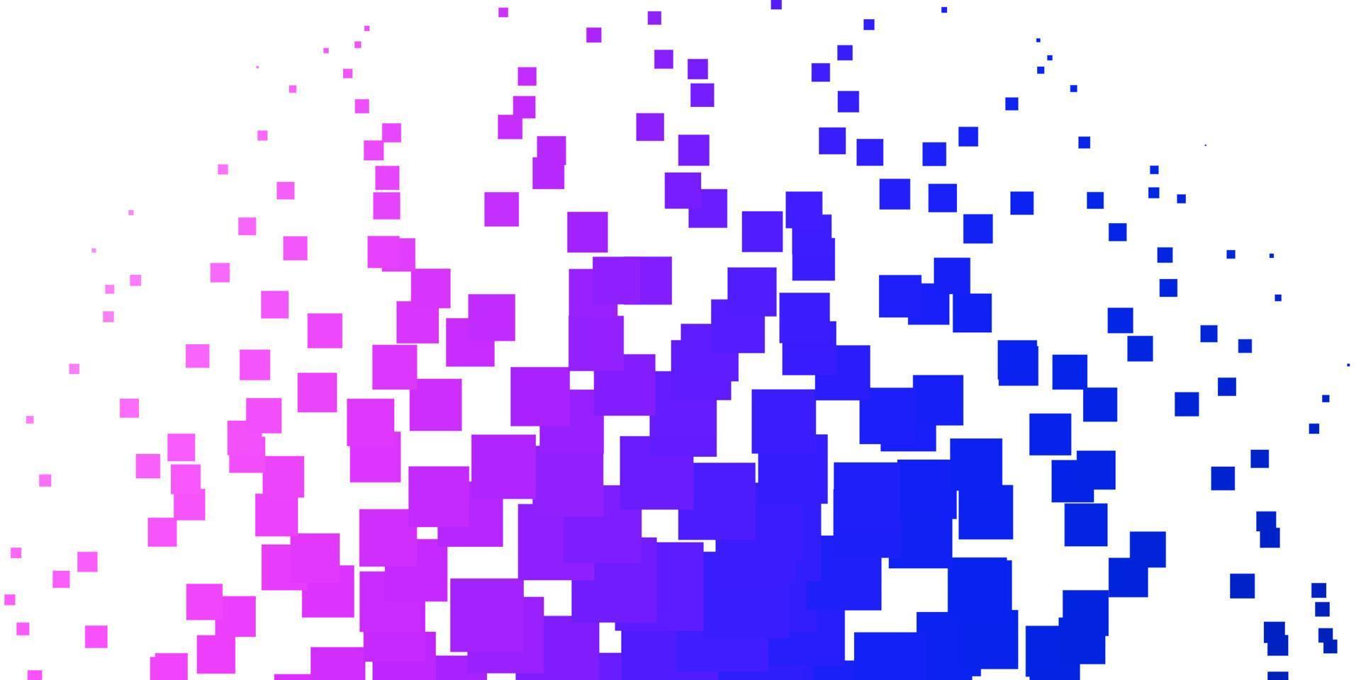 Light Pink, Blue vector backdrop with rectangles.