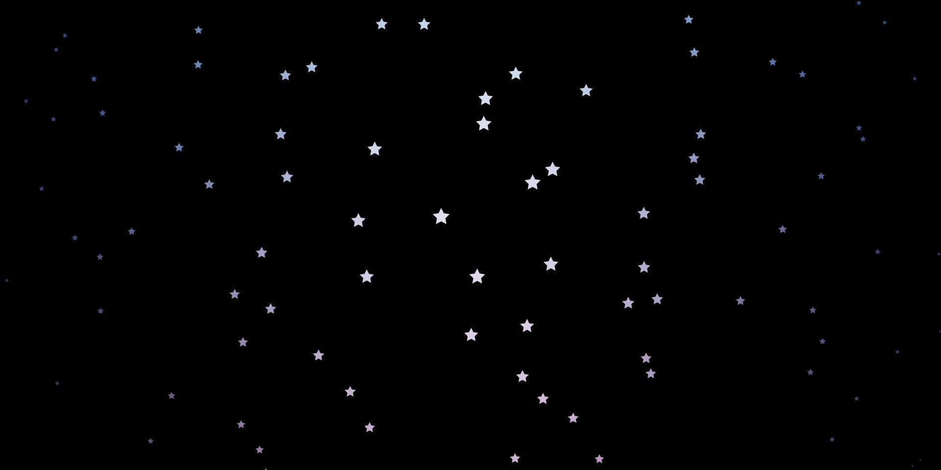 diseño vectorial de color rosa oscuro, azul con estrellas brillantes. vector