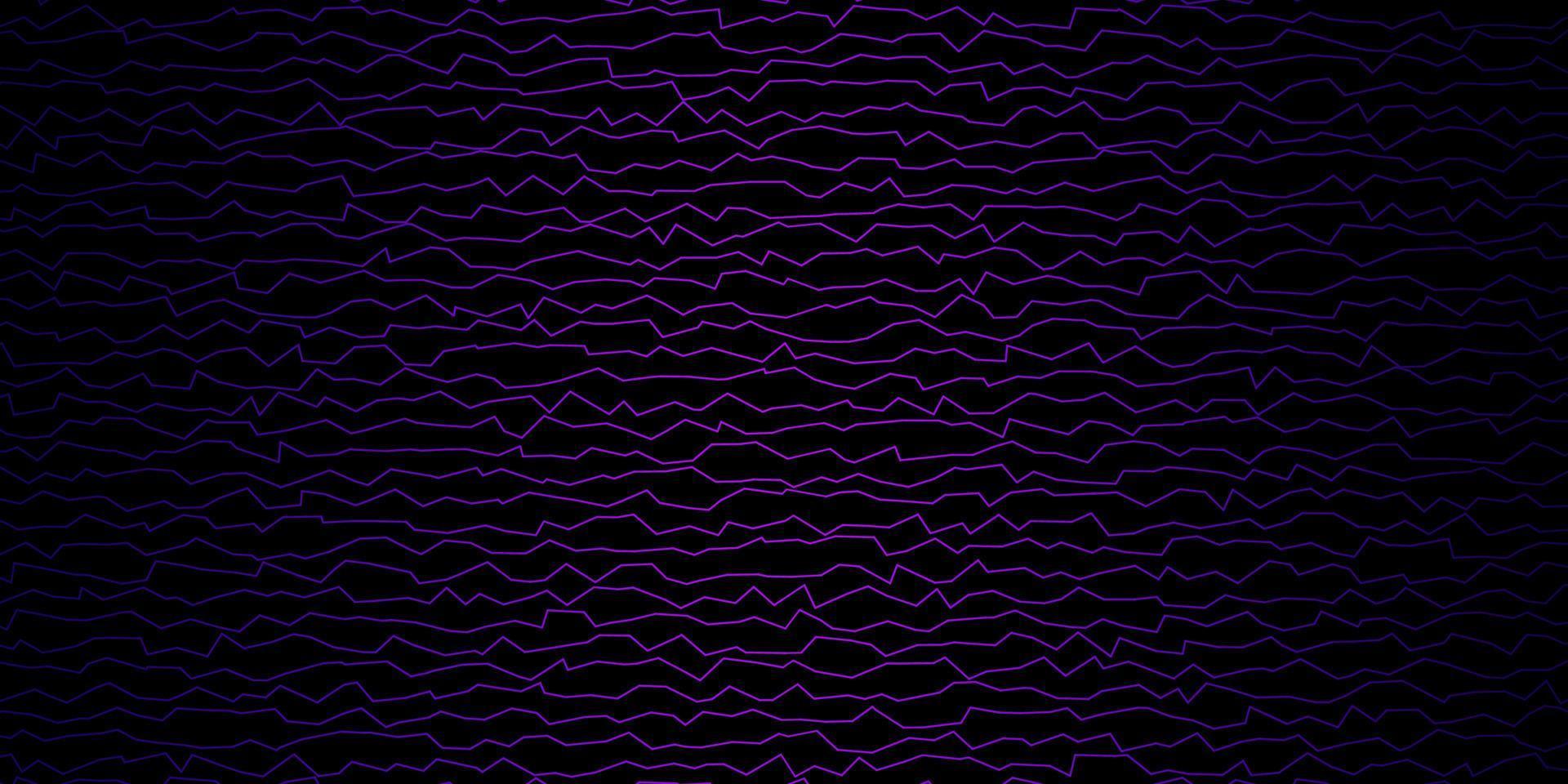 Dark Purple vector template with curved lines.