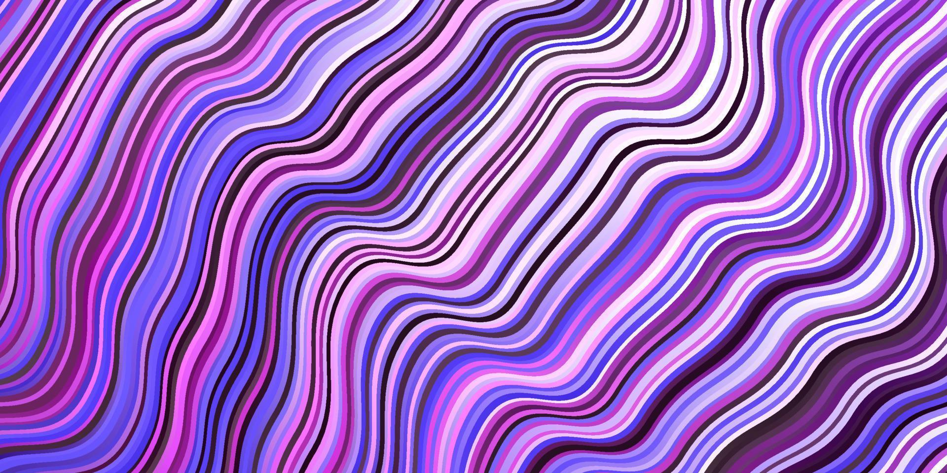Light Purple, Pink vector backdrop with bent lines.