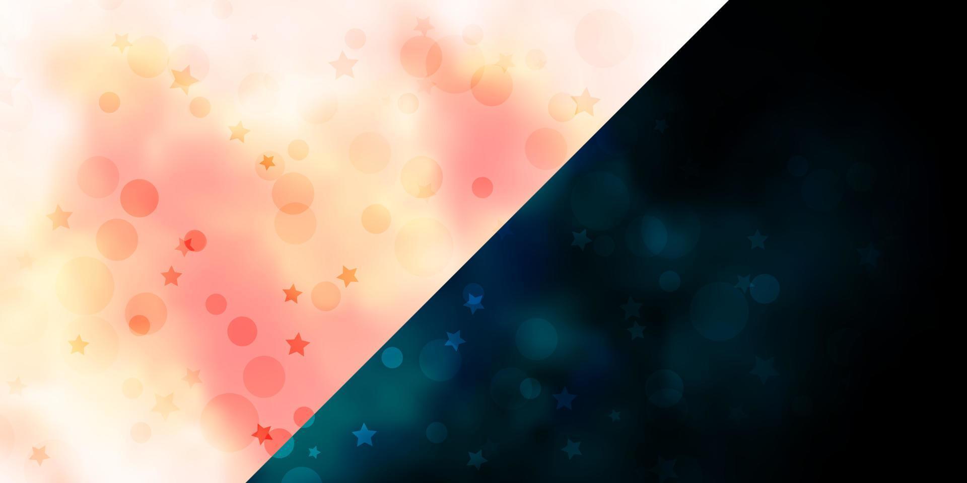 Vector backdrop with circles, stars.