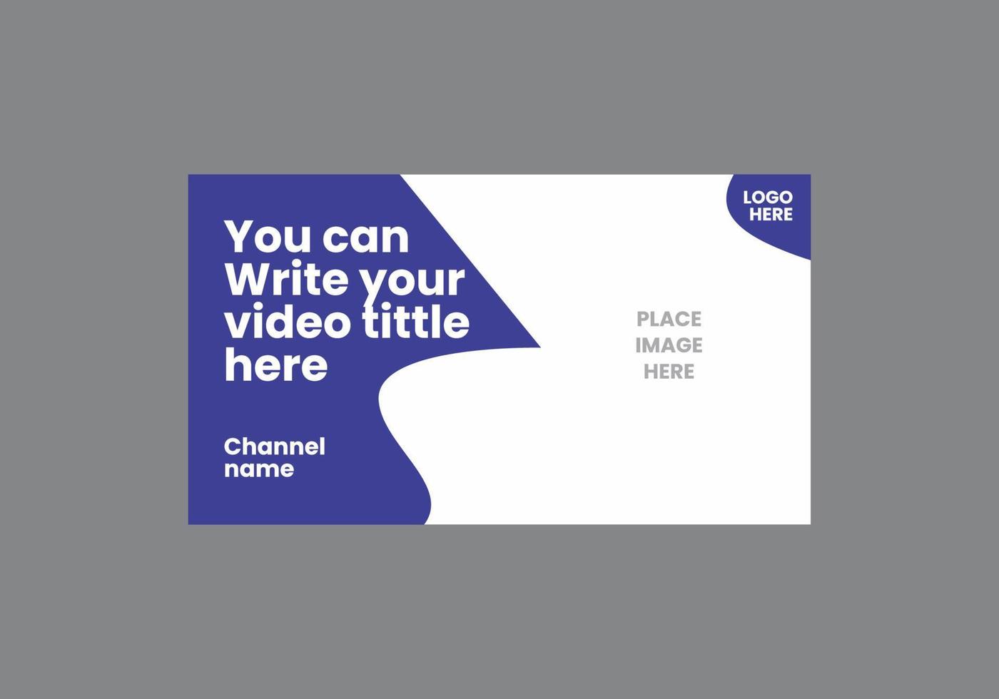 Unique and colorful video thumbnail vector