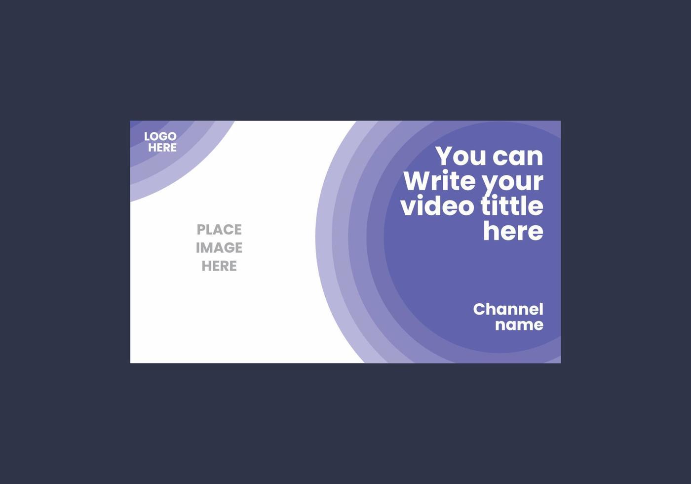 Unique and colorful video thumbnail vector