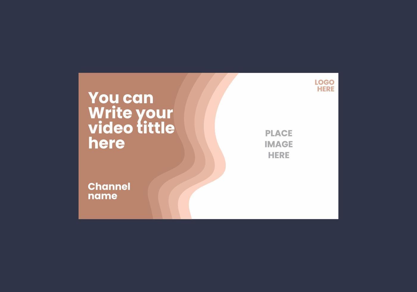 Unique and colorful video thumbnail vector