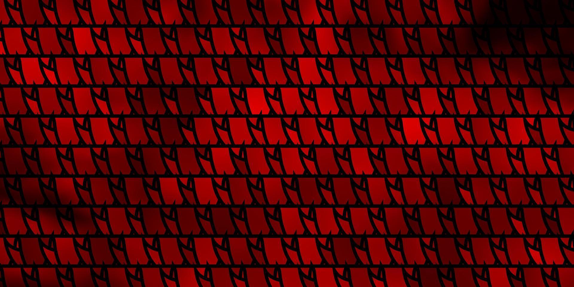 textura de vector rojo oscuro, amarillo con estilo triangular.