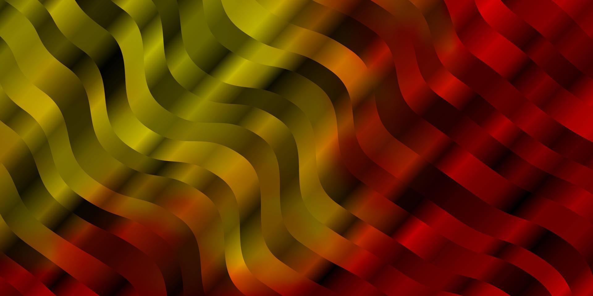 Light Red, Yellow vector texture with wry lines.