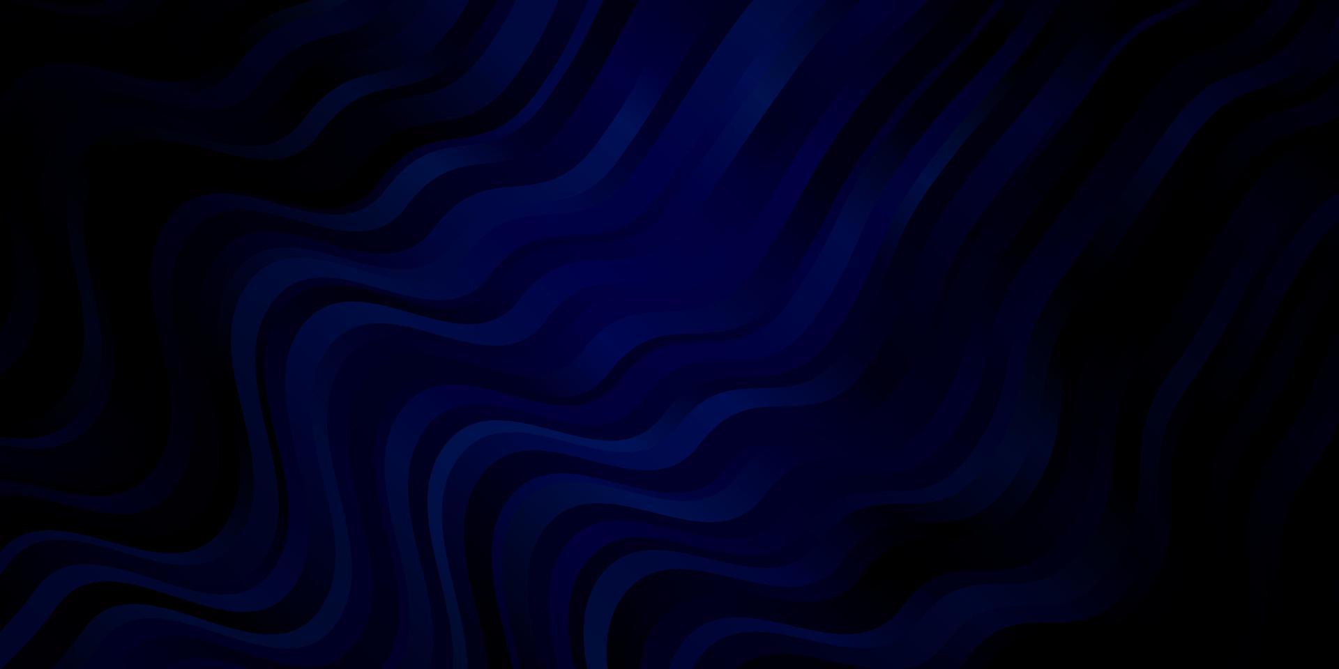 textura de vector azul oscuro con líneas torcidas.