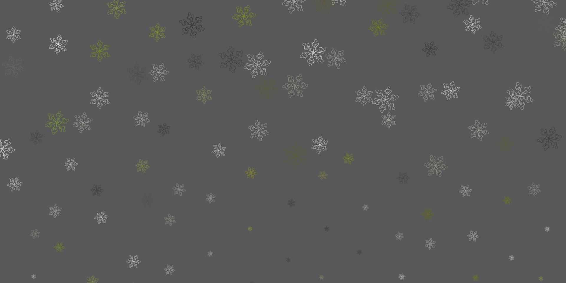 Light gray vector doodle pattern with flowers.