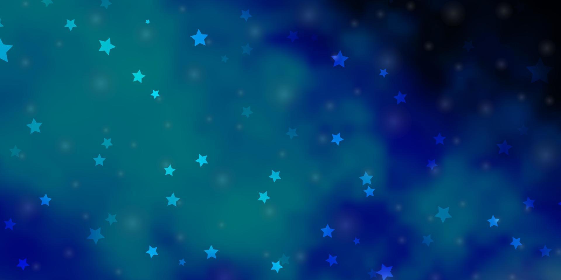 Dark BLUE vector layout with bright stars.