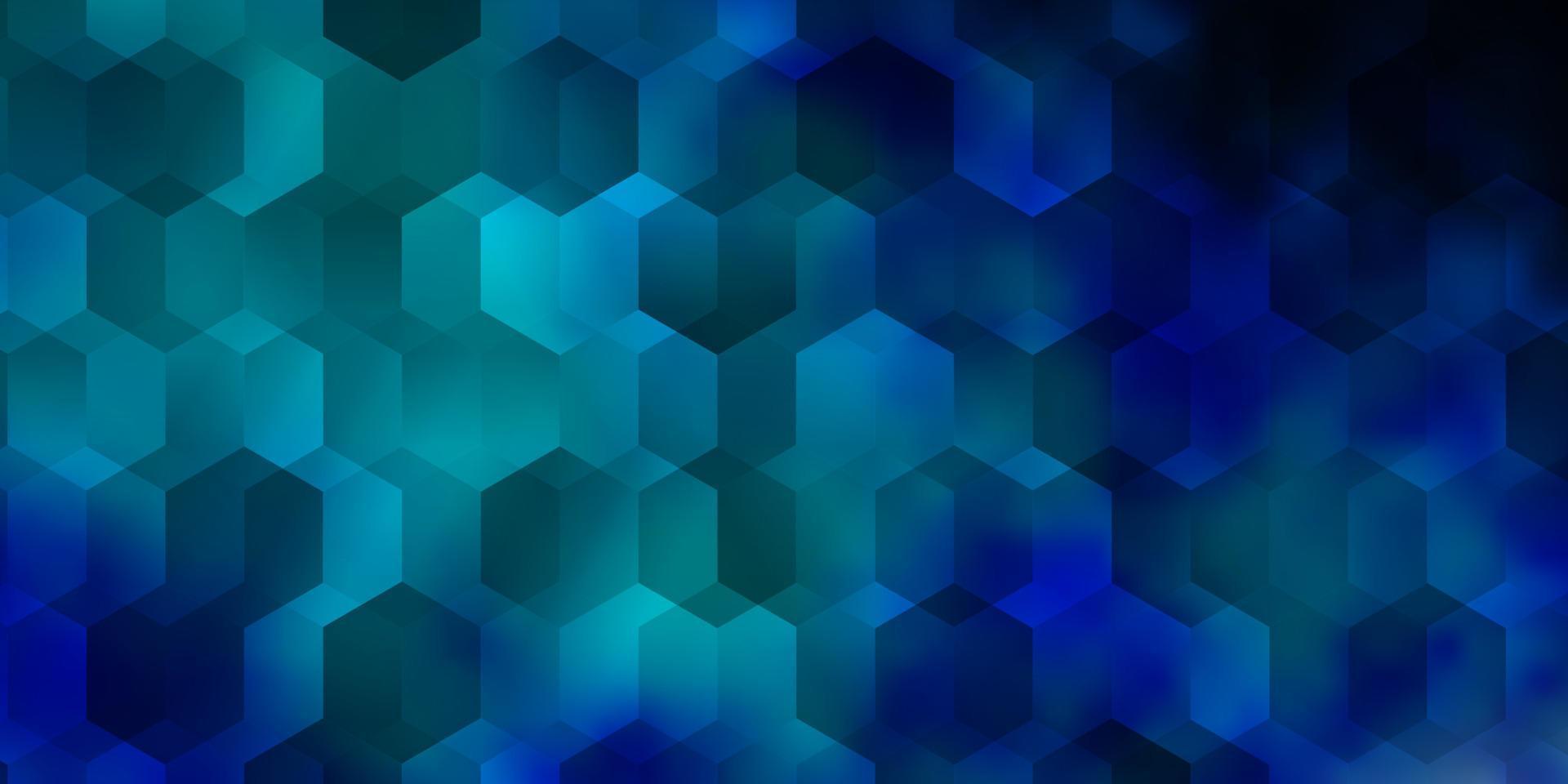 Dark BLUE vector layout with hexagonal shapes.