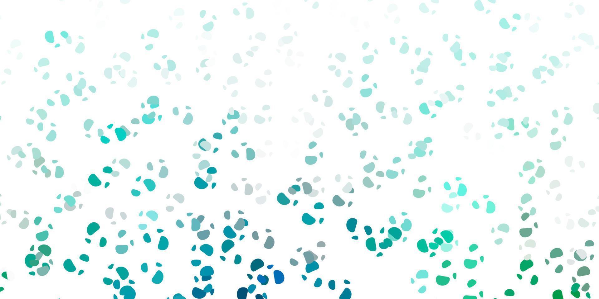 Light green vector texture with memphis shapes.