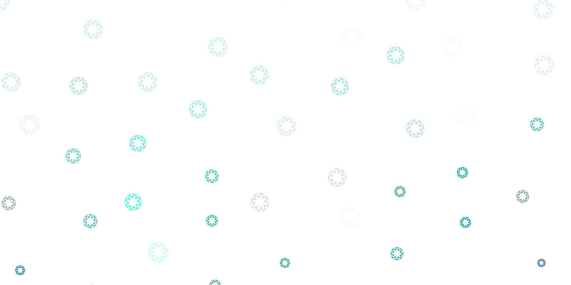 Fondo de vector verde claro con burbujas.