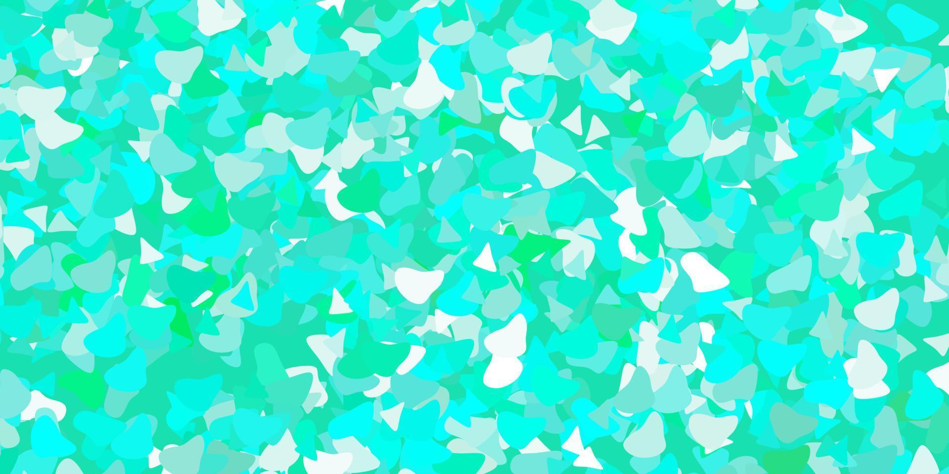 Light green vector background with random forms.