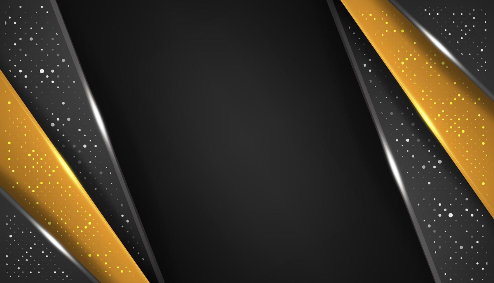 modern Dark paper layers wallpaper with glitters details vector