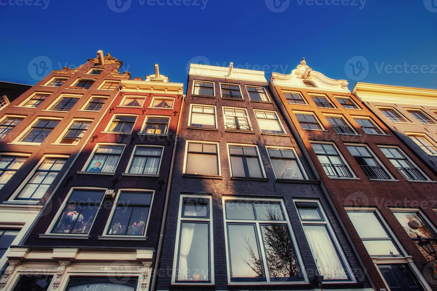 Amsterdam - Netherlands .Vulytsya in the historic center of Amst photo