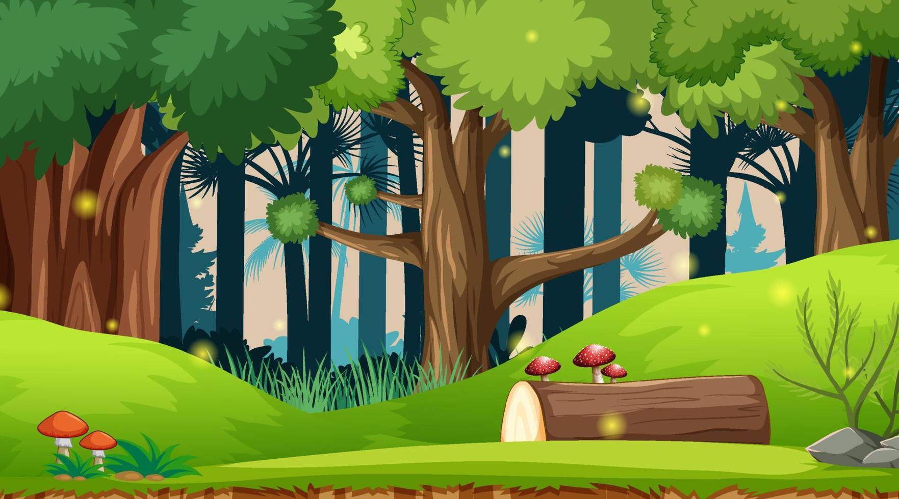 Nature outdoor forest background vector