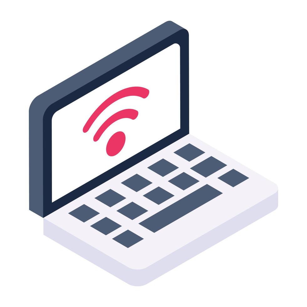 Wireless broadband network, wifi connection icon 6466633 Vector Art at