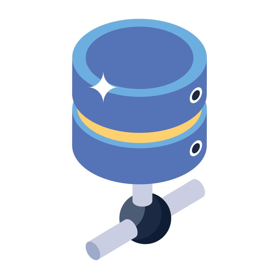 Network database concept icon, isometric vector style