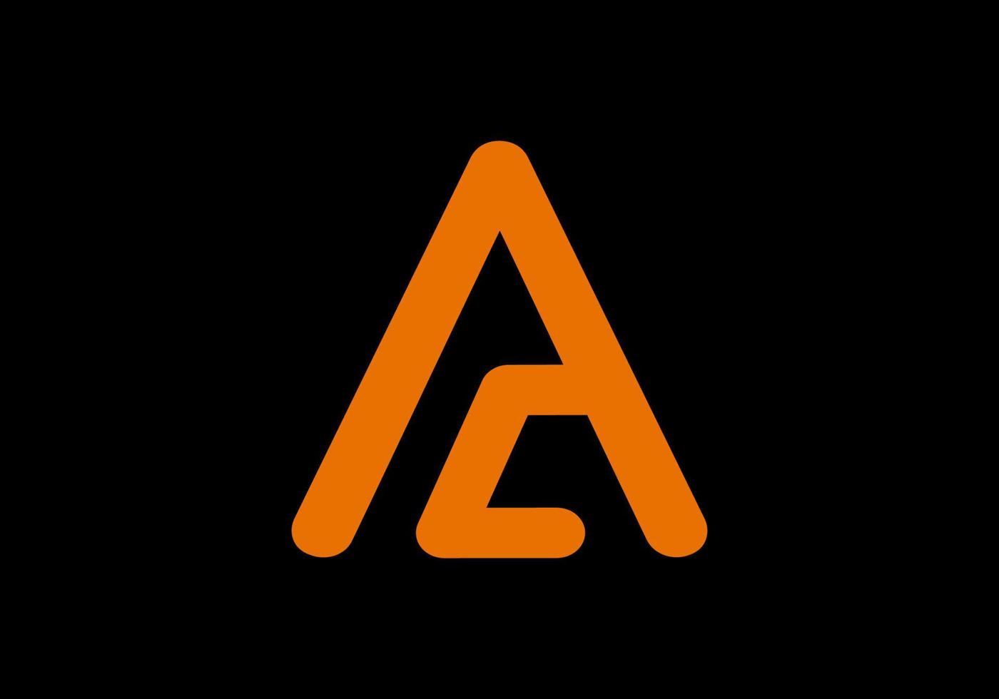 Orange color of unique A initial letter vector