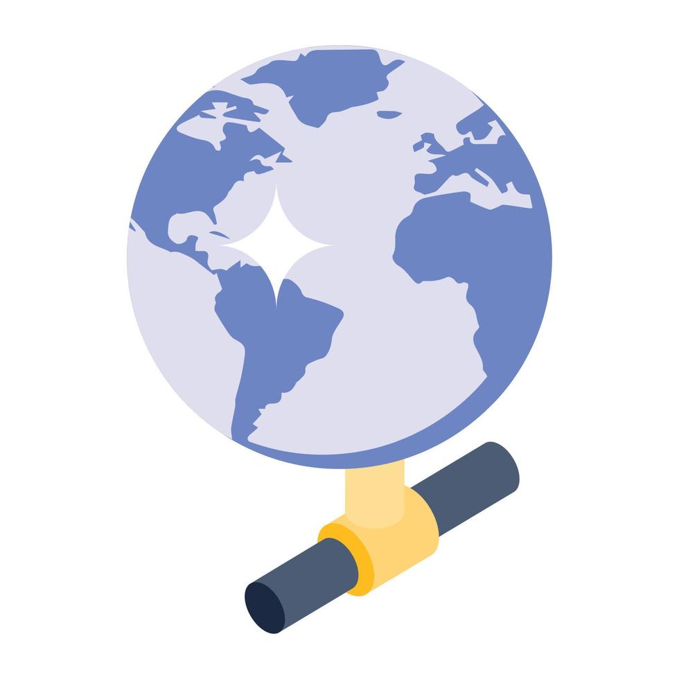 An icon design of shared network, editable vector