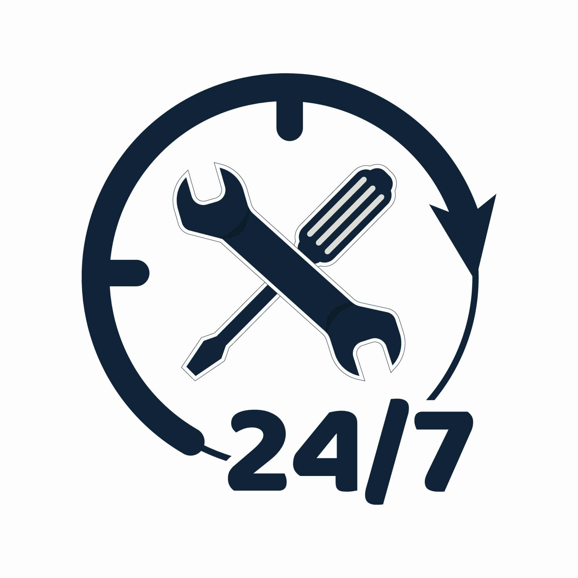 stand-by-24-hours-in-a-week-for-service-6467175-vector-art-at-vecteezy