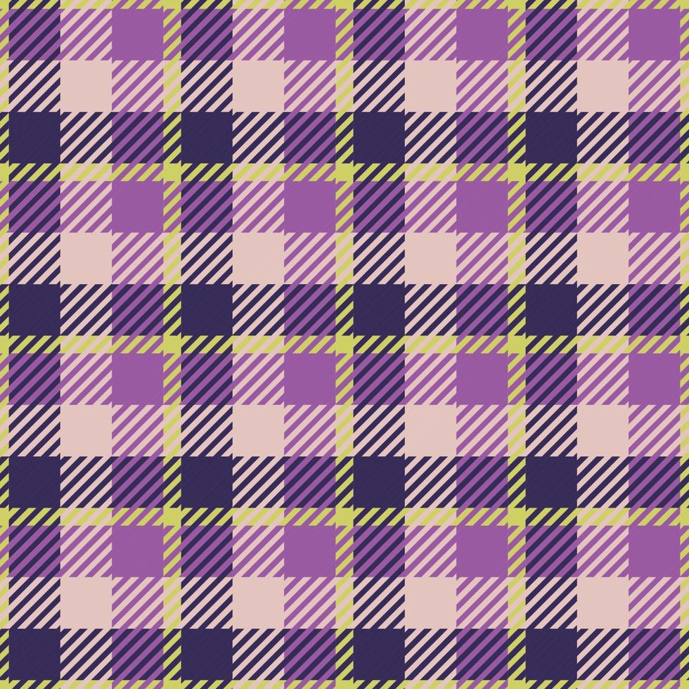 Tartan plaid pattern in violet.  seamless vector illustration. Checkered texture for clothing fabric prints, web design, home textile