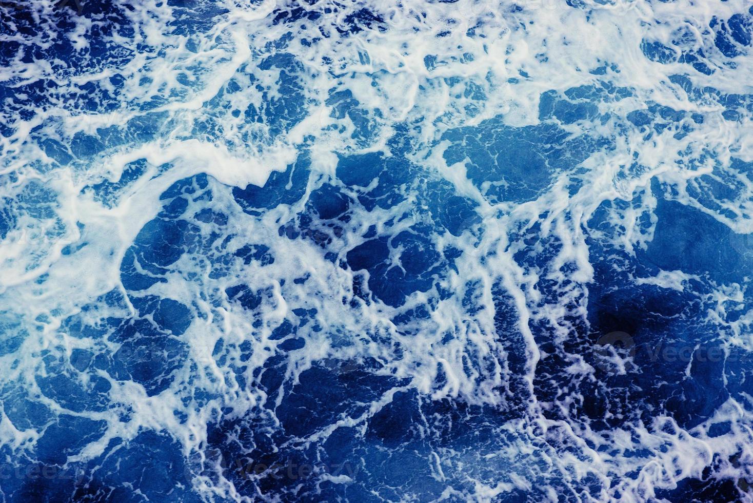 Background blue waves of the sea. photo