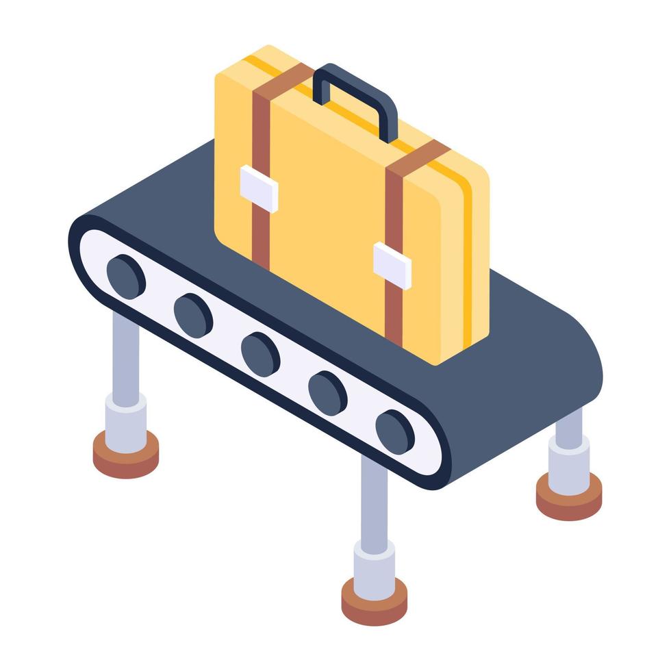 A vector of band conveyor, editable icon