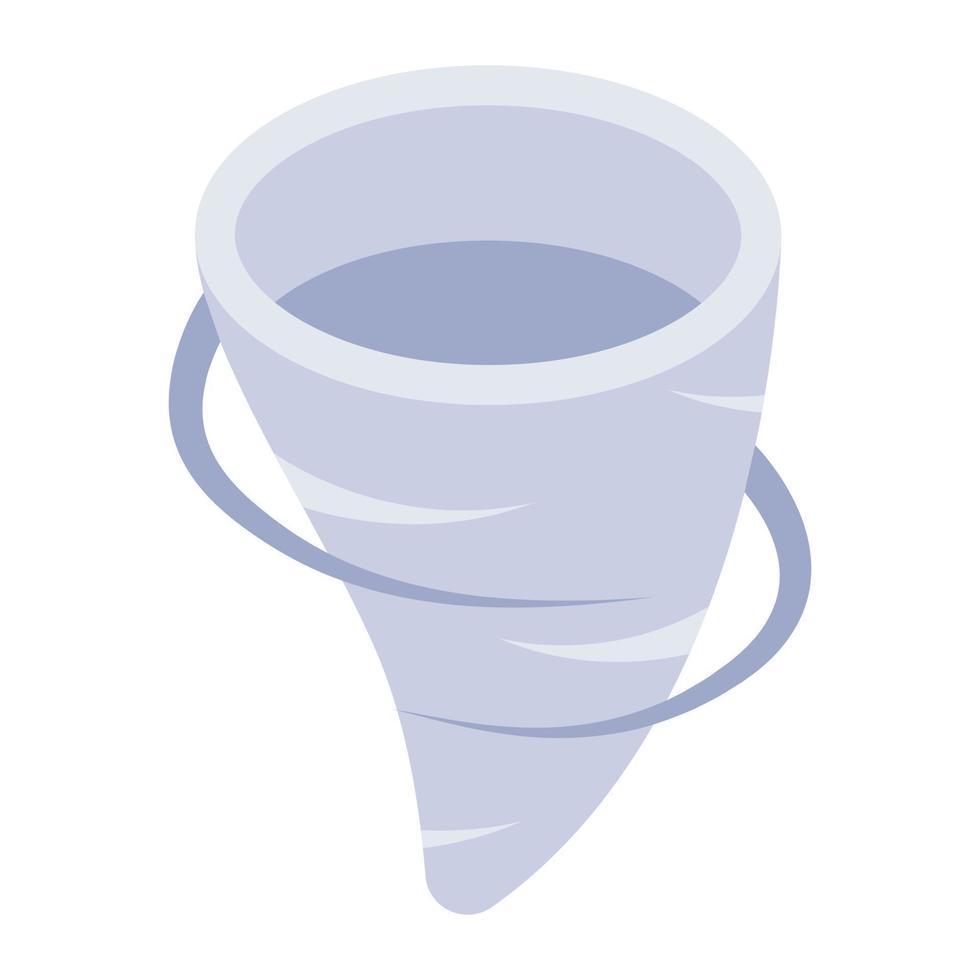 A vector of tornado, isometric icon
