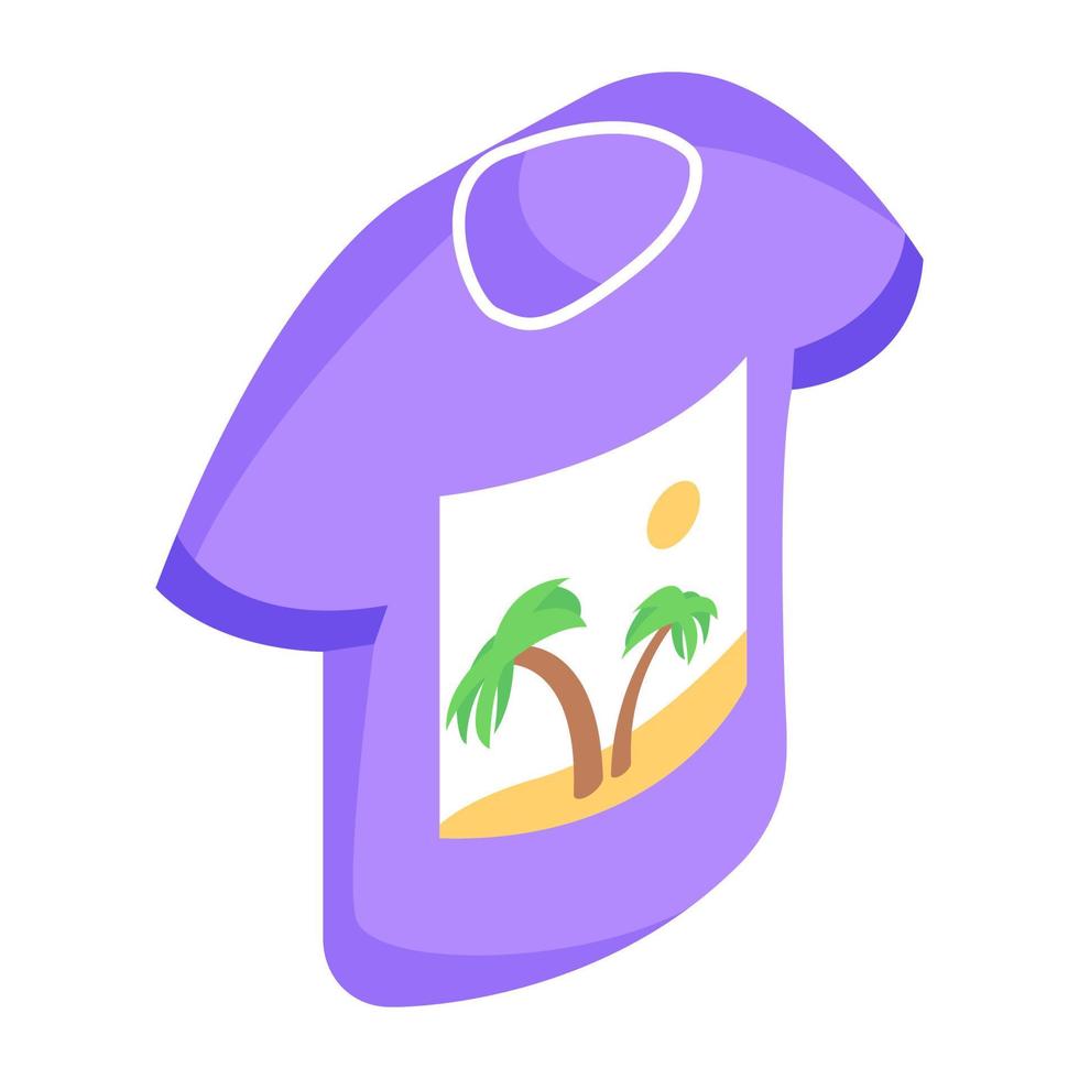 An icon design of t shirt in brush stroke style vector