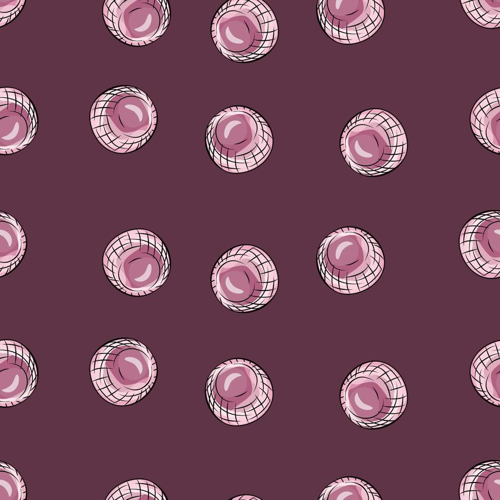 Glass balls seamless pattern. Decorative shapes background. vector
