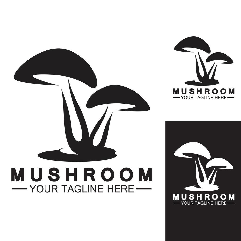 Mushroom Logo Vector Design Template 6468236 Vector Art at Vecteezy