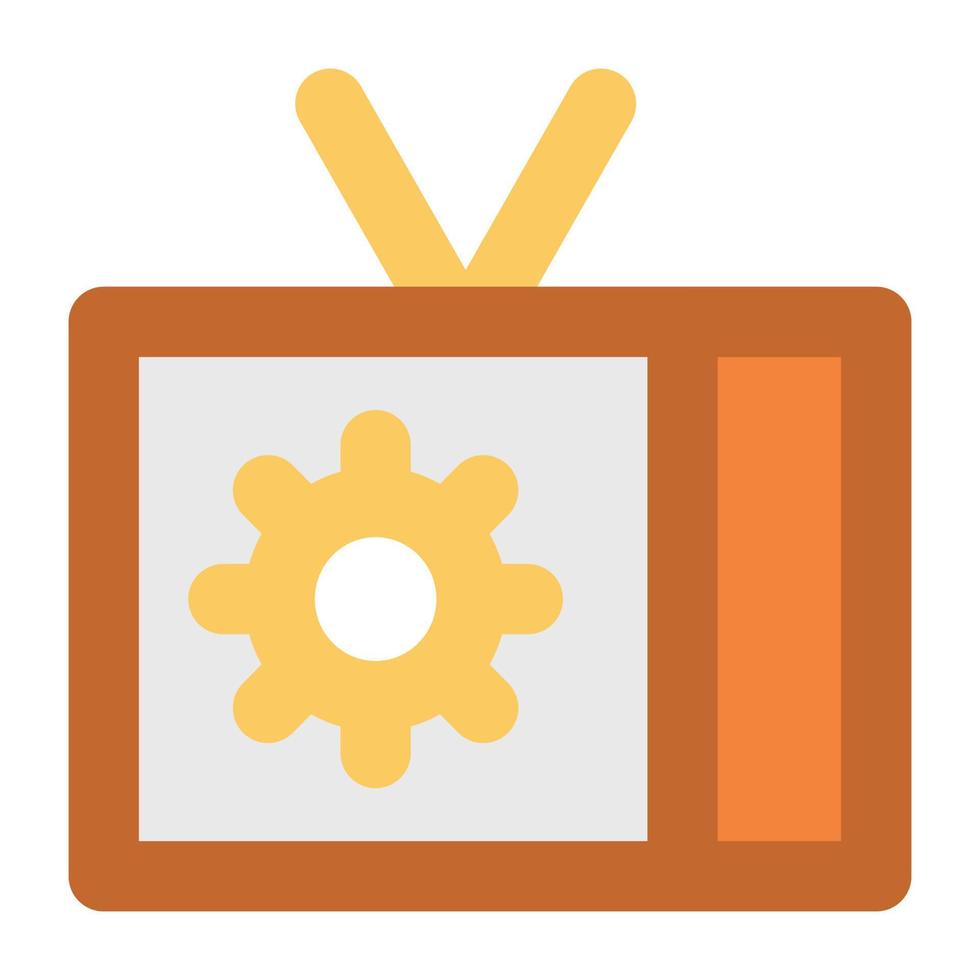 Tv Setting Concepts vector