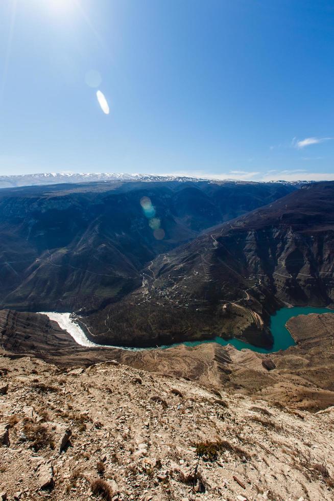 sulak canyon.chirkeyskaya hpp.naturaleza del cáucaso.las vistas del cáucaso foto