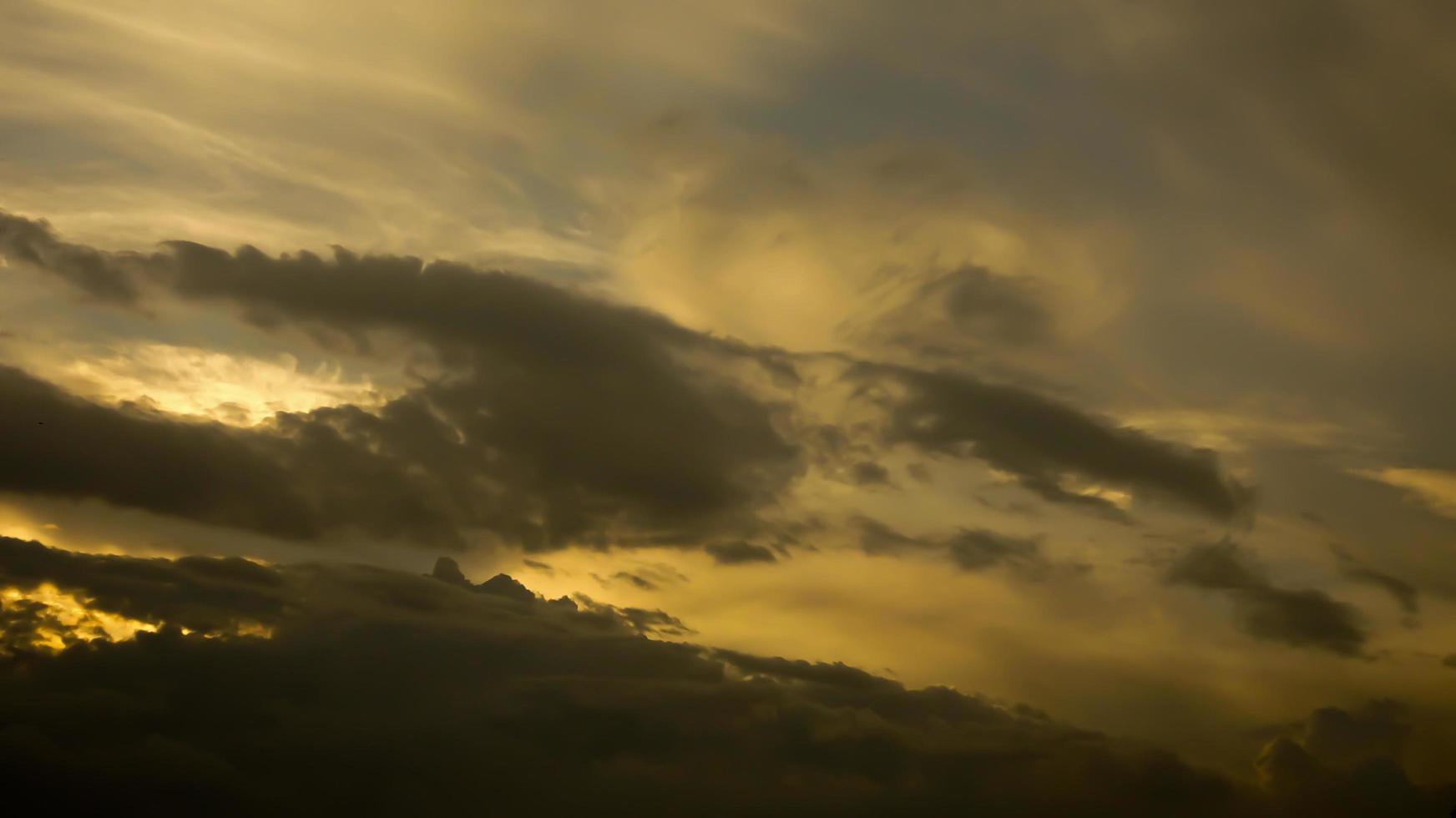 Dramatic view of the beautiful twilight sky photo