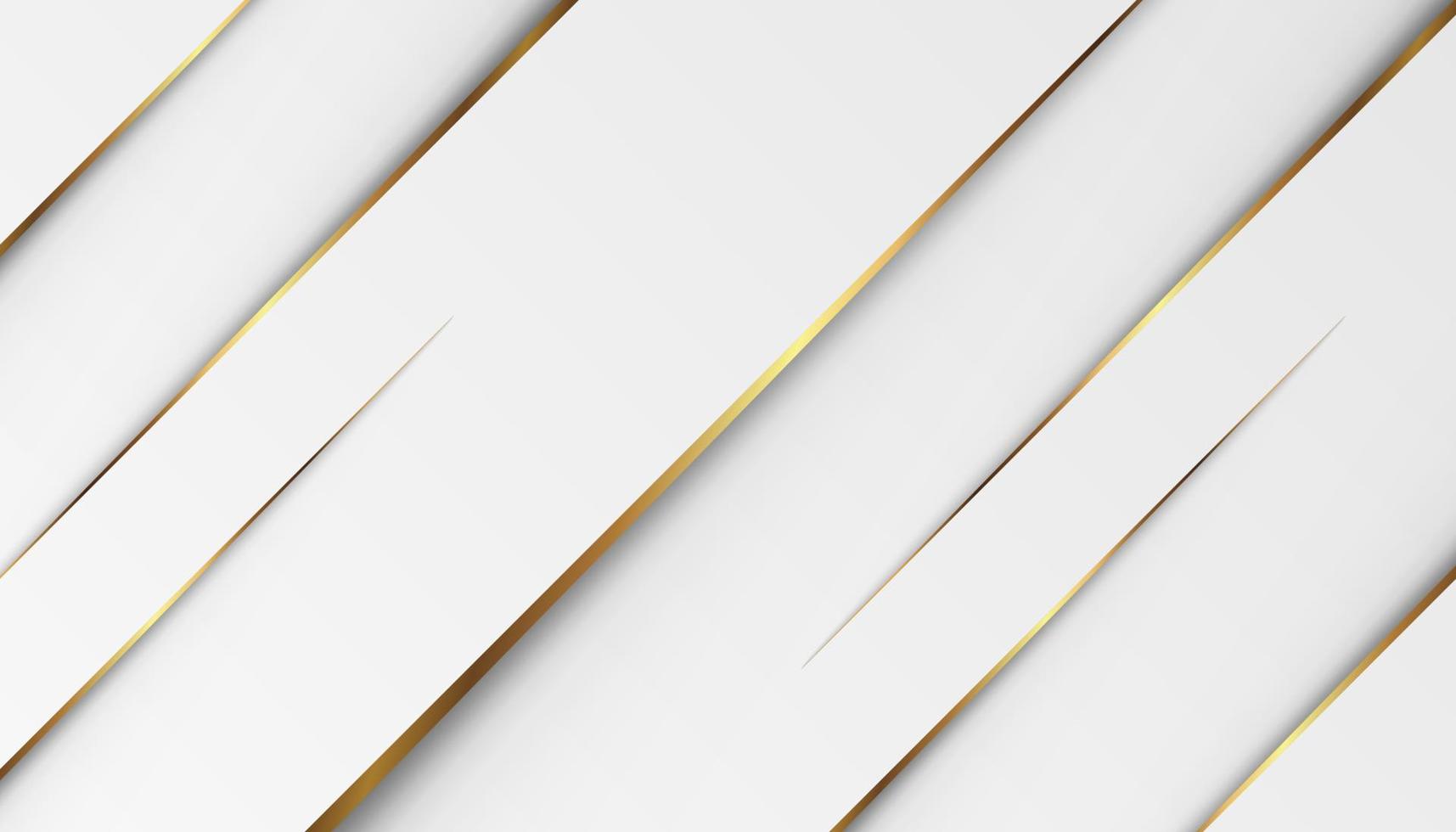 luxury golden light lines with white gray background vector
