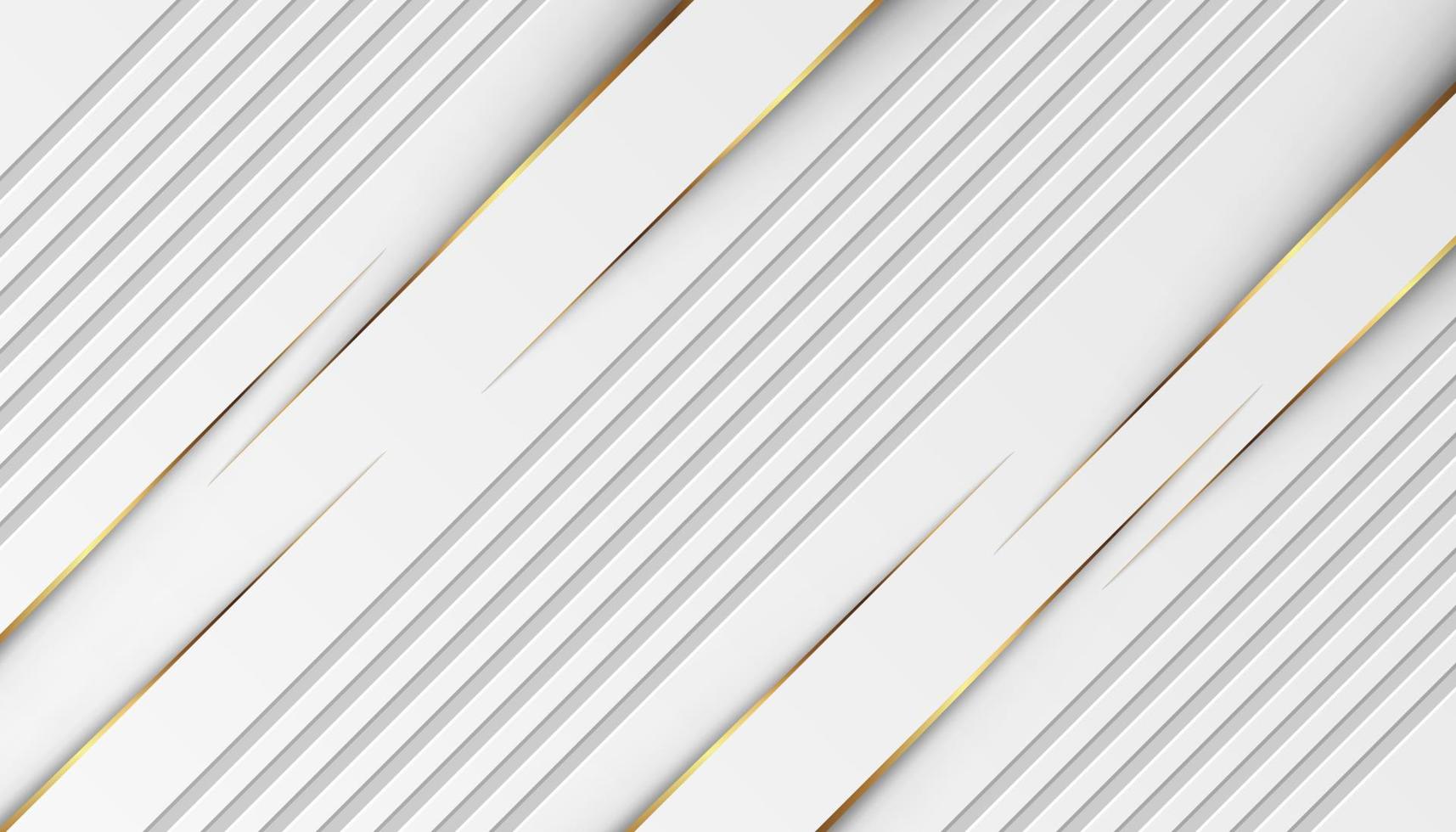 luxury golden light lines with white gray background vector