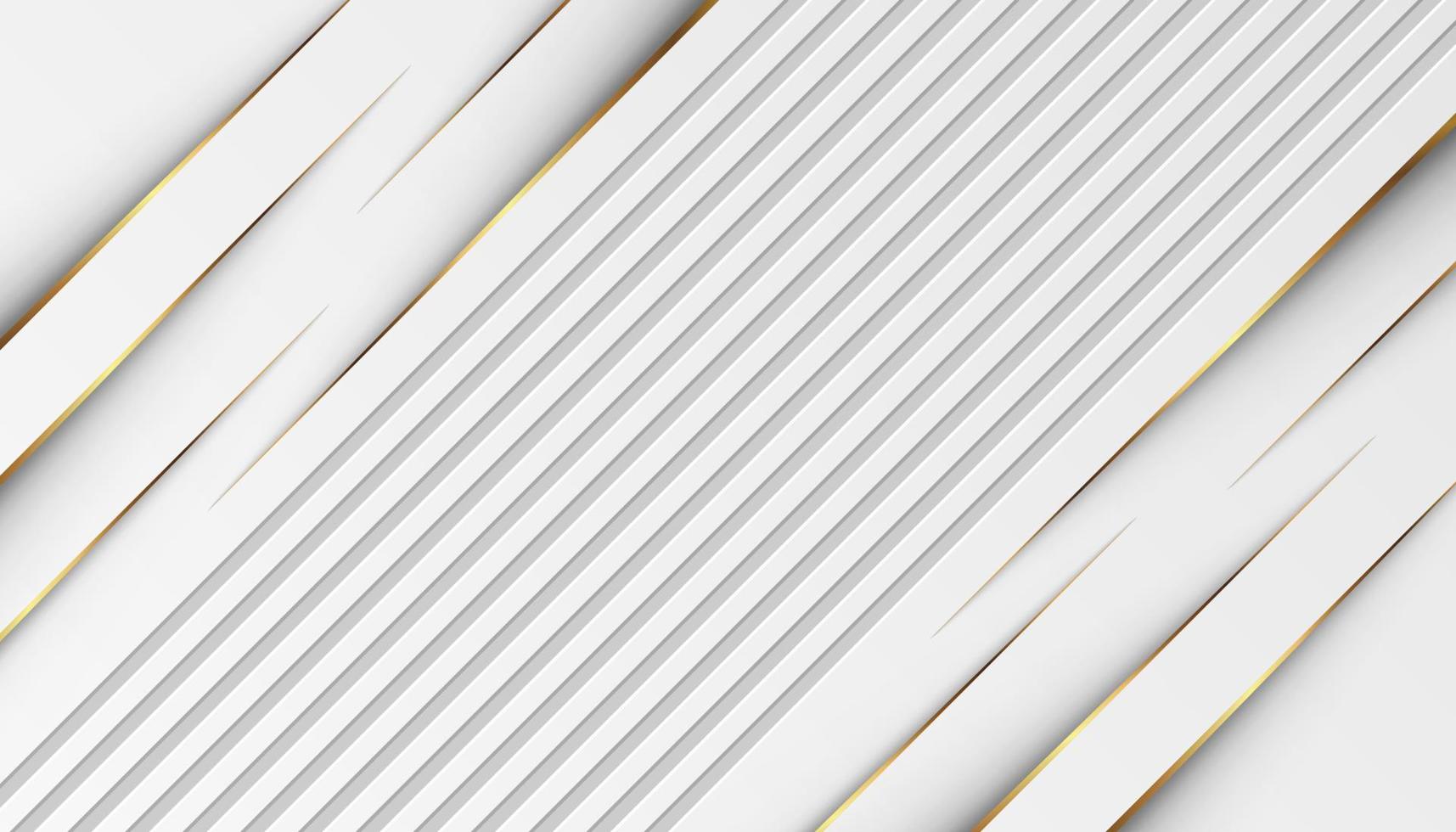 luxury golden light lines with white gray background vector