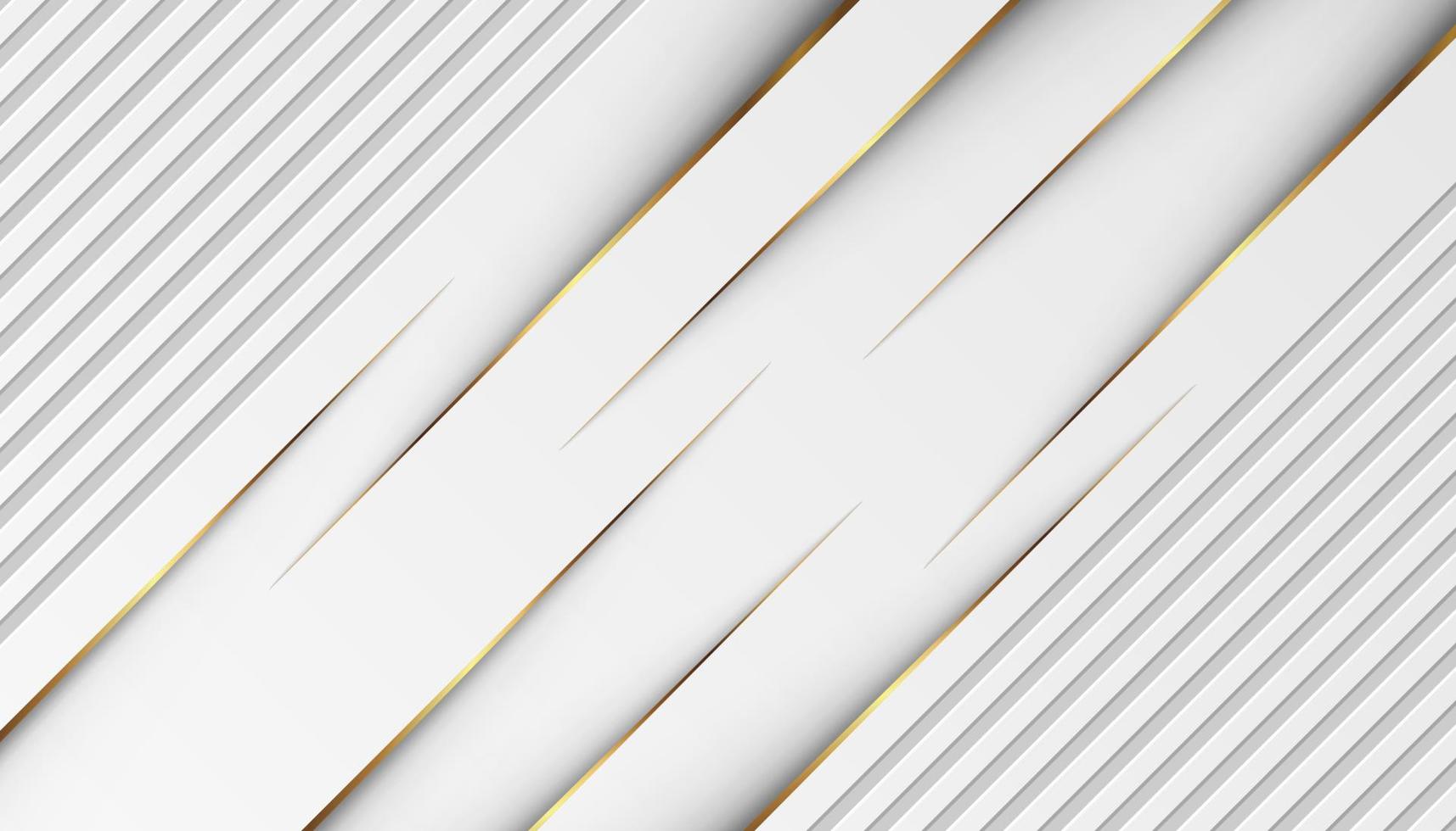 luxury golden light lines with white gray background vector