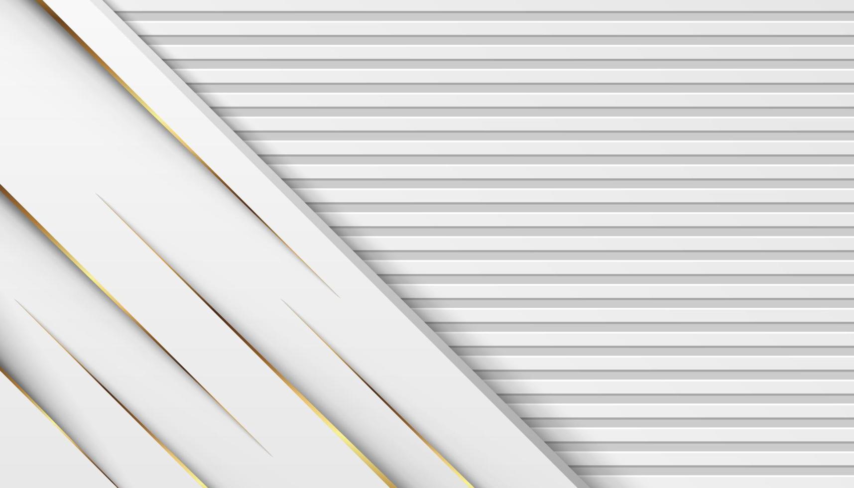 luxury golden light lines with white gray background vector