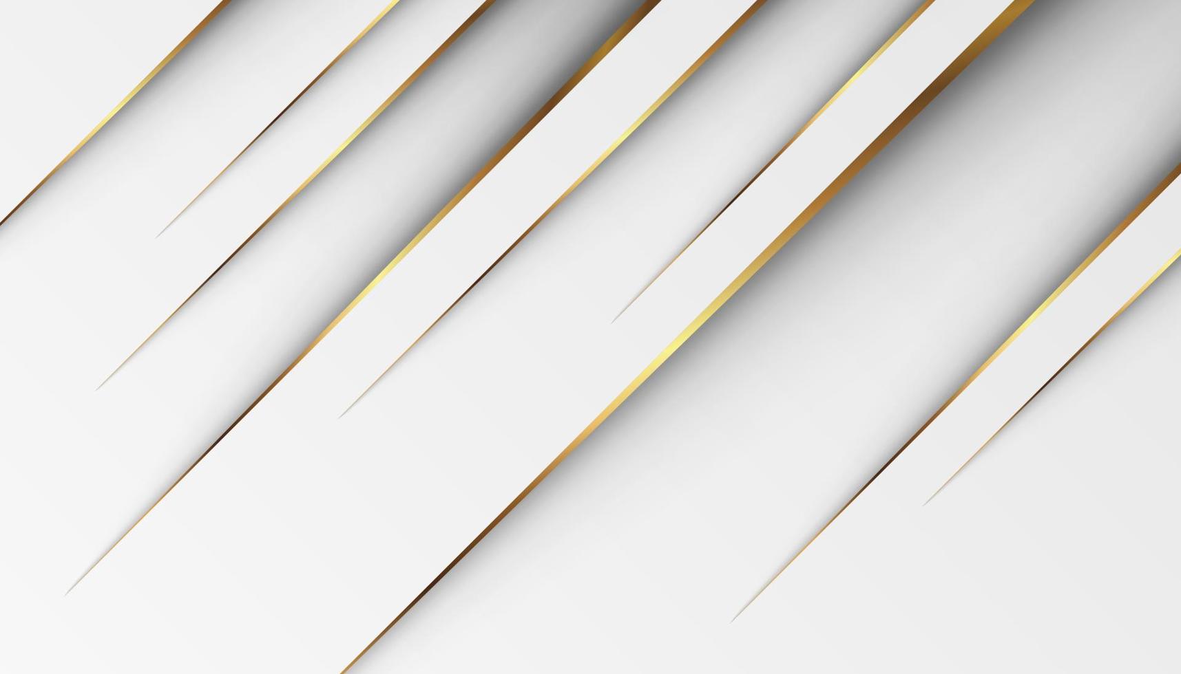 luxury golden light lines with white gray background vector