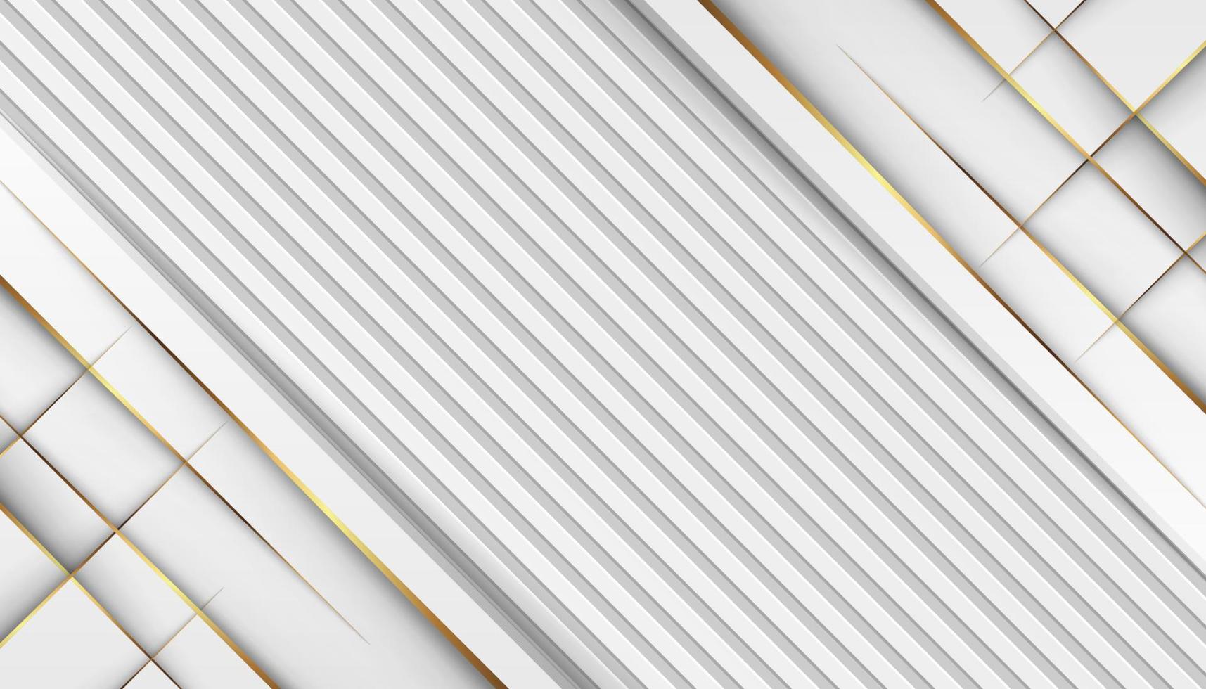 luxury golden light lines with white gray background vector
