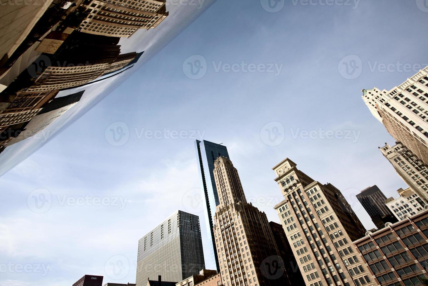 chicago paisaje urbano el frijol foto