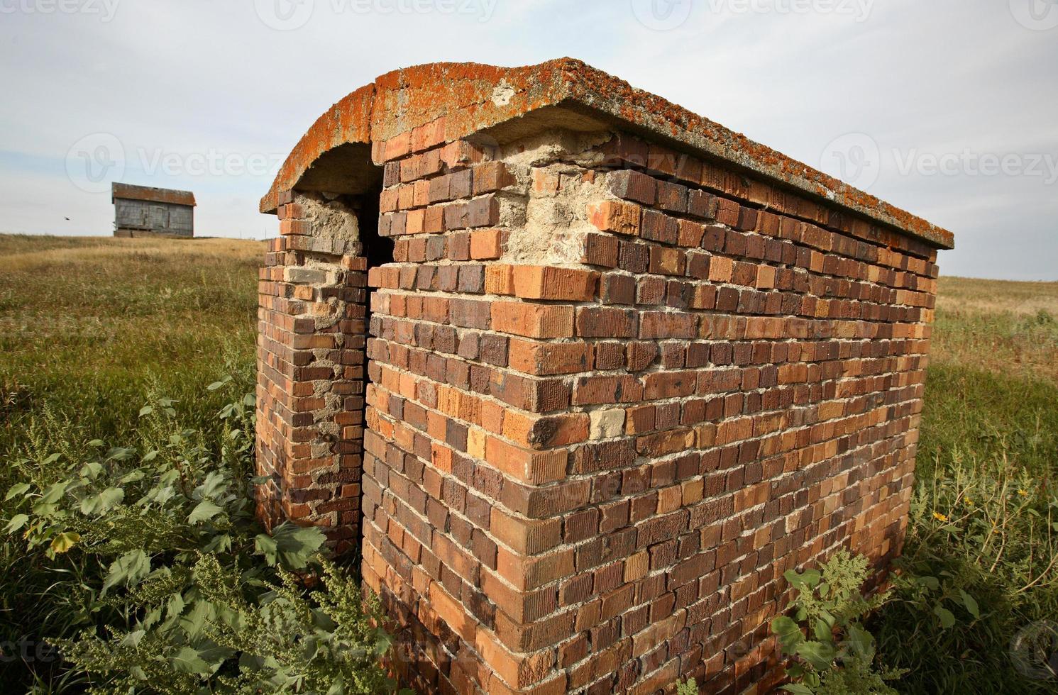 An old brick kiln in scenic Saskatchewan photo