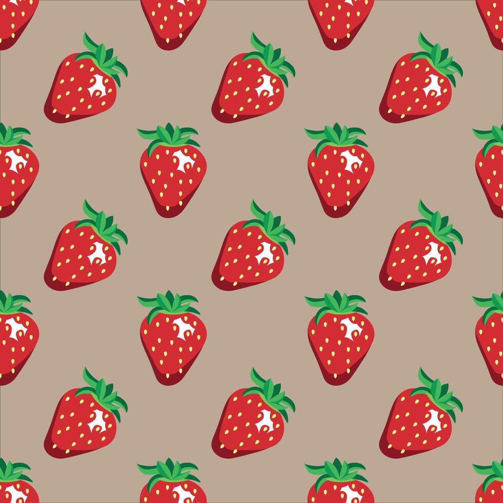 Strawberries pattern vector eps 10 6469968 Vector Art at Vecteezy