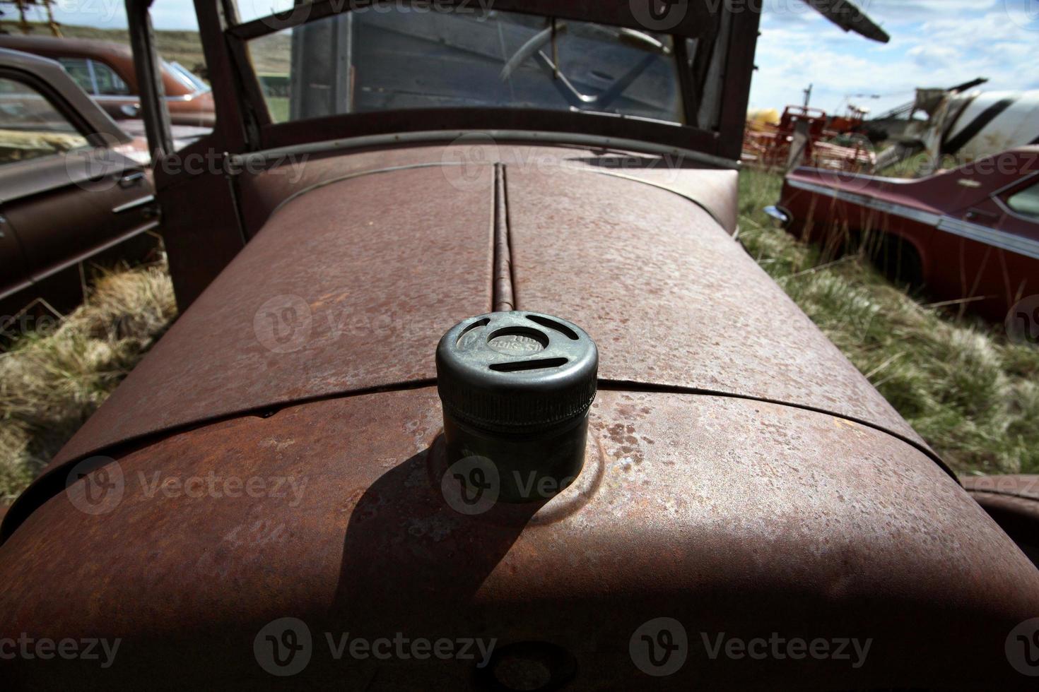 Vintage vehicle left to rust in Saskatchewan photo