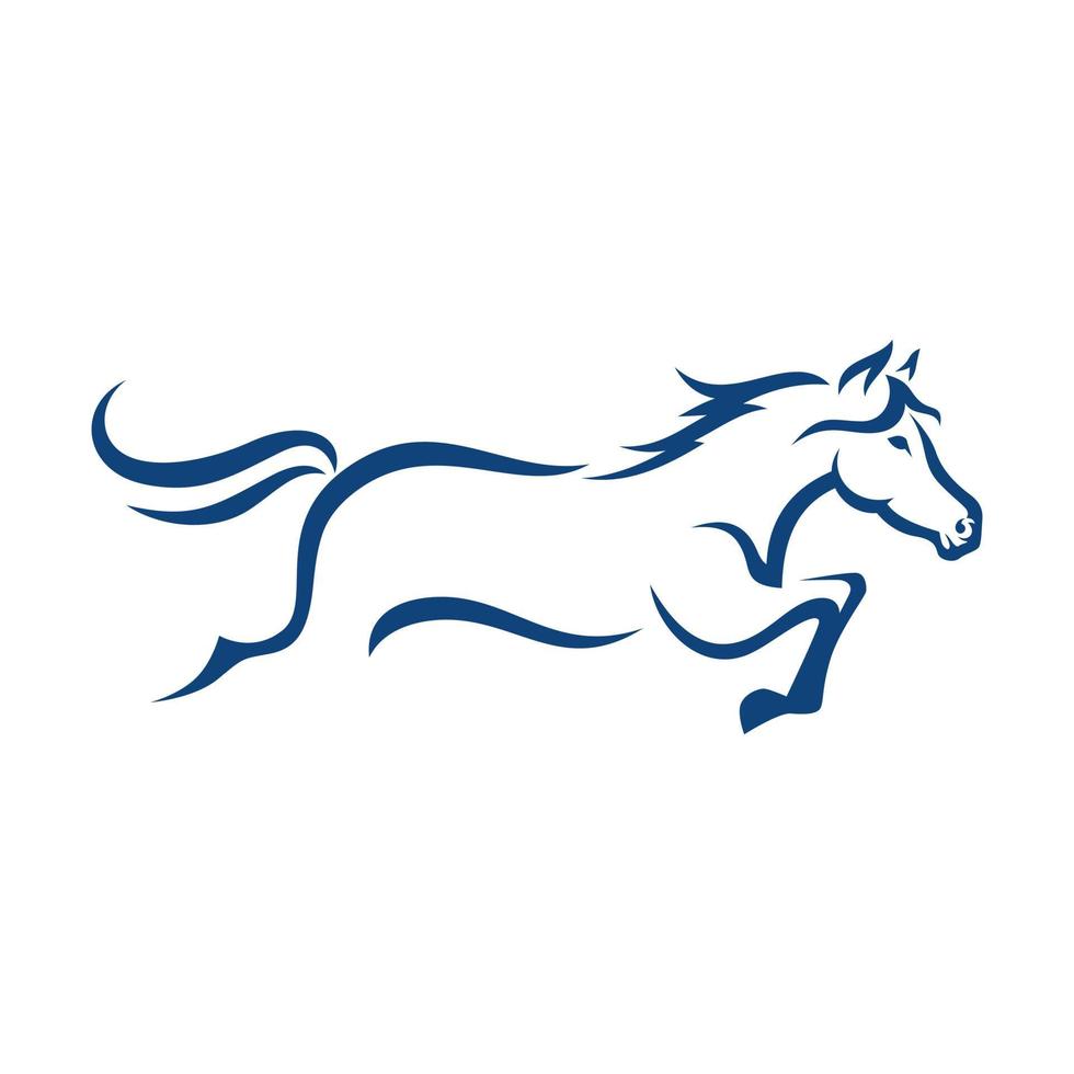 plantilla de logotipo de caballo vector