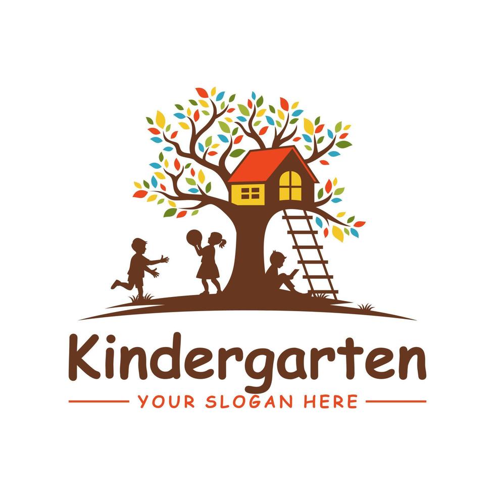 Kids Kindergarten Logo Templates vector